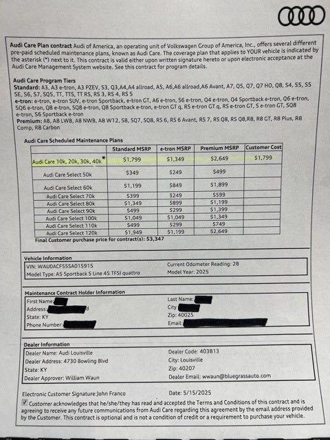 2025 Audi A5 Sportback 45 S line Premium quattro