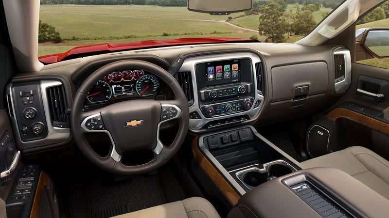 Silverado 1500 interior look from backseat angle