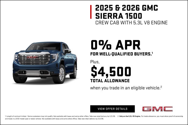 0% APR for well-qualified buyers.1

Plus, $4,500 Total Allowance when you trade in an eligible ve...